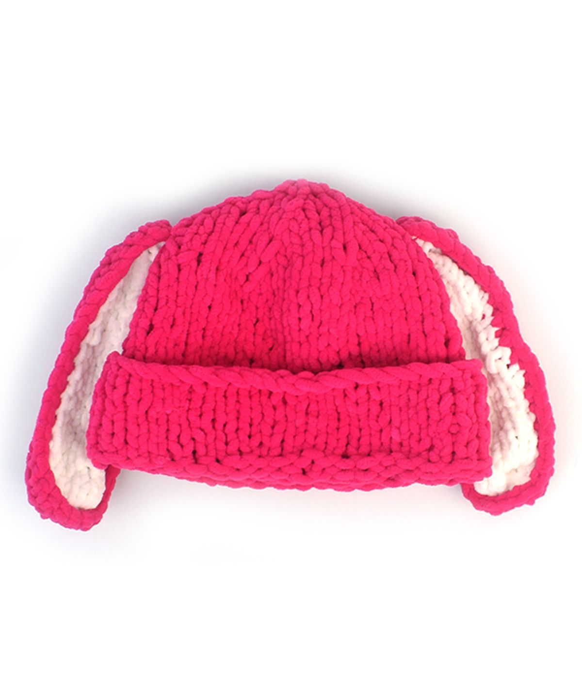 유니버셜 케미스트리(UNIVERSAL CHEMISTRY) Rabbit Pink Knit Beanie 토끼비니