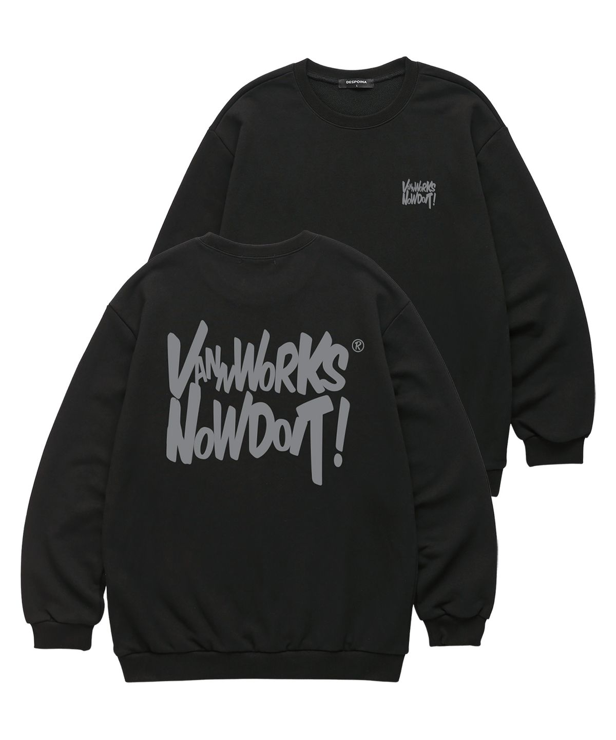 밴웍스(VANNWORKS) NOW DOIT 맨투맨 (VLS0083) 블랙