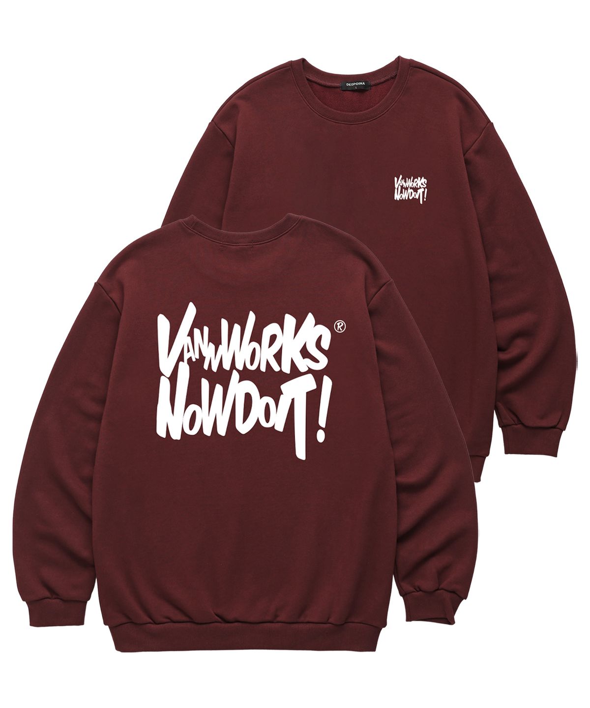 밴웍스(VANNWORKS) NOW DOIT 맨투맨 (VLS0083) 버건디