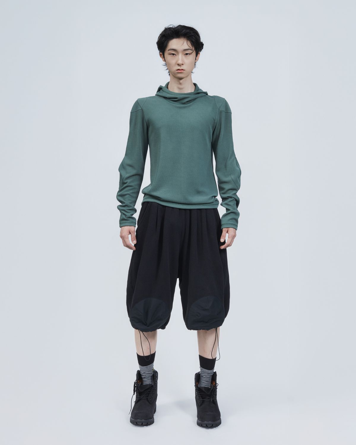 에키에타(EKIETA) Puckster Pants in Soot