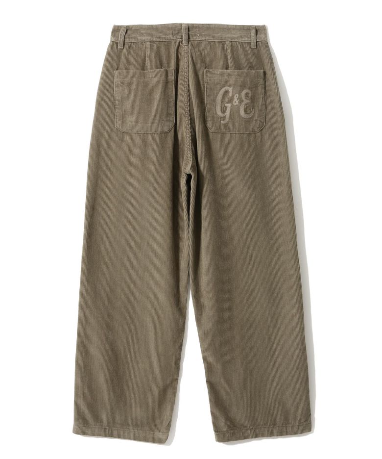 Corduroy Loose-Fit Pants (beige)