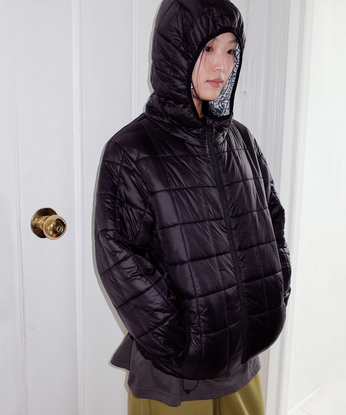 이스트쿤스트(ISTKUNST) IK HOOD PADDING JACKET_BLACK(IK2FWMB900A)