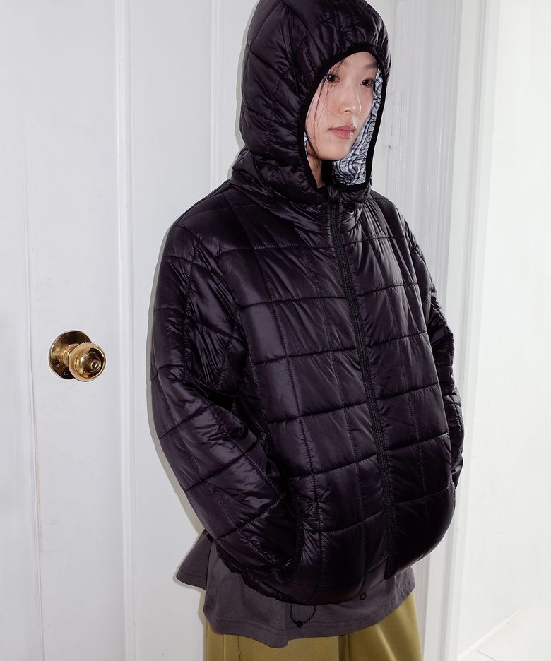 IK HOOD PADDING JACKET_BLACK(IK2FWMB900A)