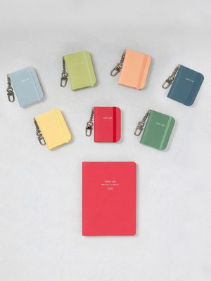 테이블토크 키링 미니 노트_귀여운 인조가죽 키홀더