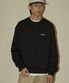NO.413 CAW 베이직 로고 스웨트셔츠(블랙)