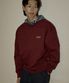 NO.413 CAW 베이직 로고 스웨트셔츠(버건디)
