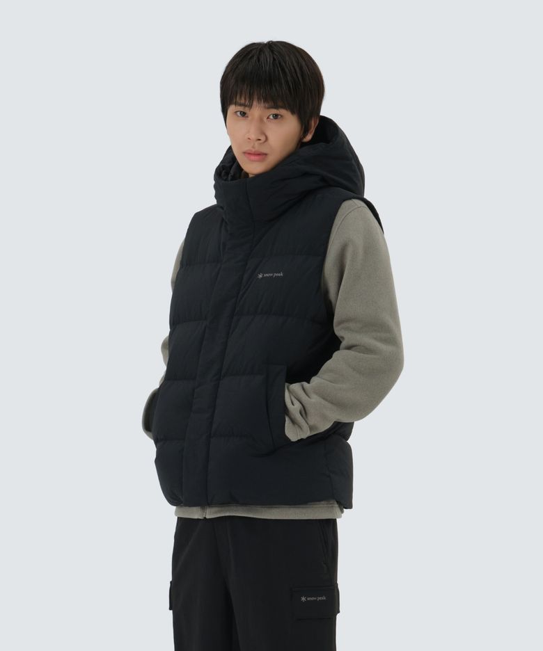 랜드 후드 헤비 다운 베스트 (S25WMGDV64) Black