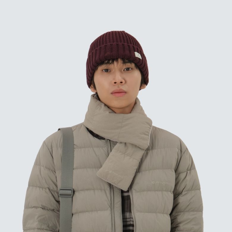 랜드 경량 프리마로프트 패딩 머플러 (S25WUTWA12) Tan Gray