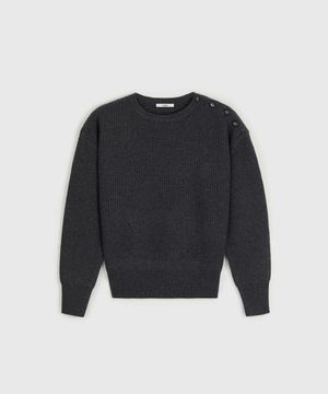 BRETON WOOL SEAFARER SWEATER ANTHRACITE