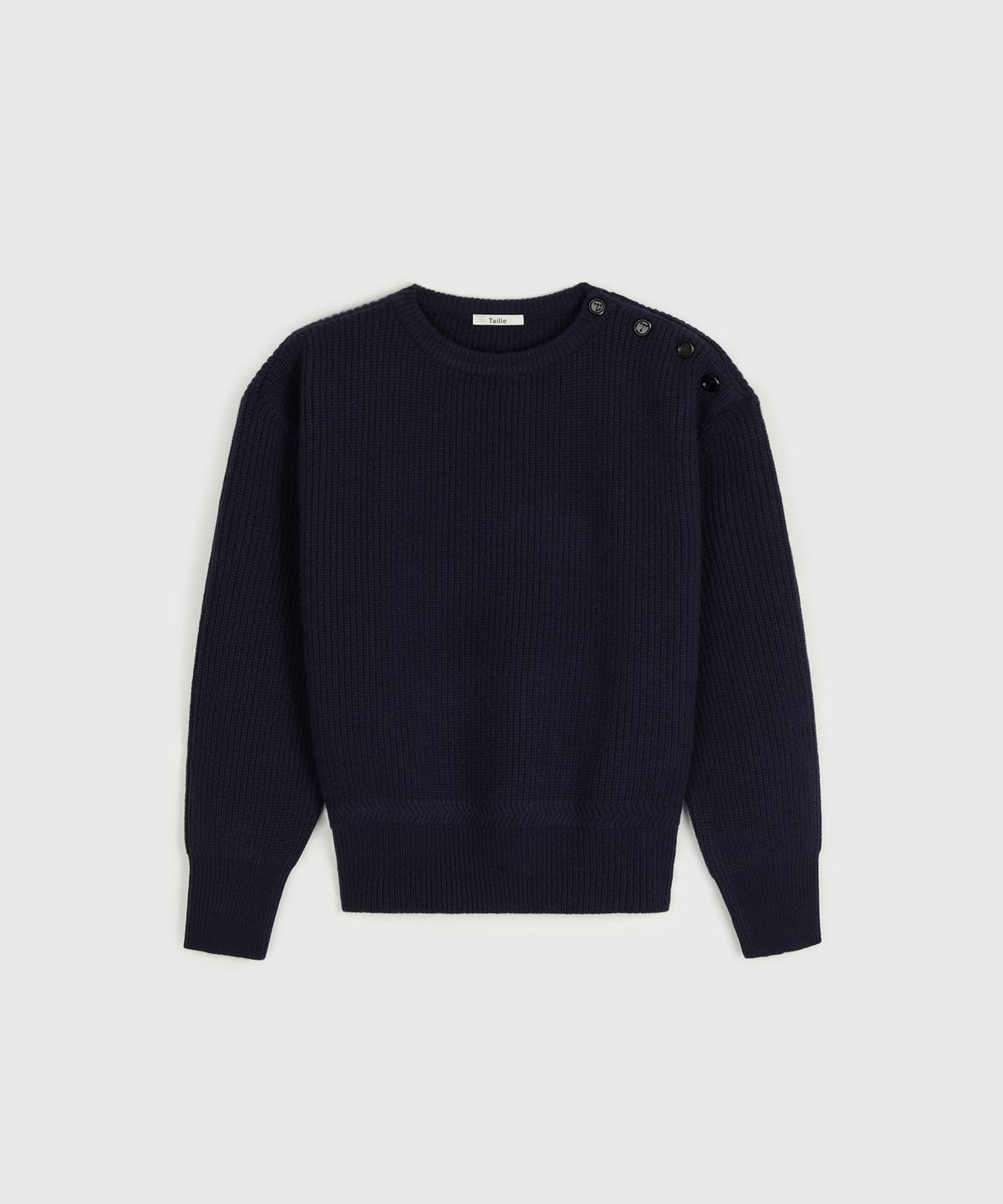 타일레(TAILLE) BRETON WOOL SEAFARER SWEATER DARK NAVY