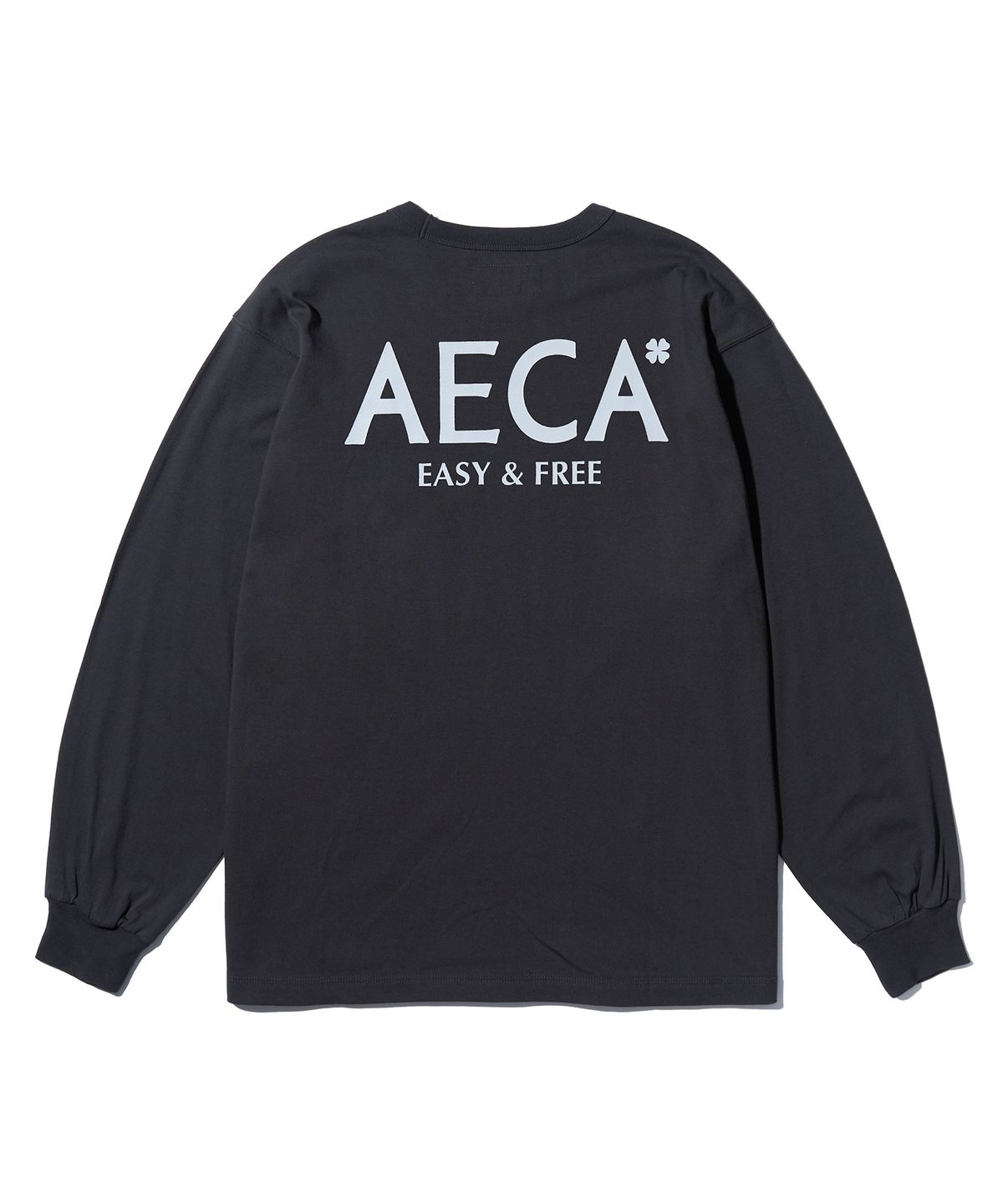 에이카화이트(AECA) AECA SIGNATURE LONG SLEEVE-CHARCOAL