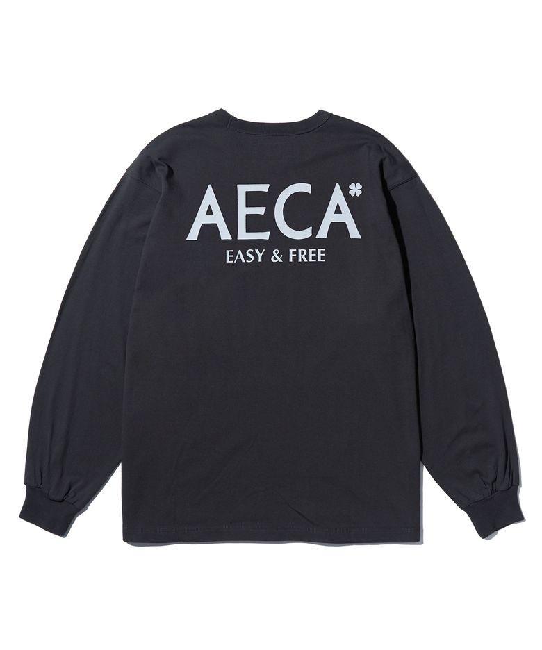 AECA SIGNATURE LONG SLEEVE-CHARCOAL