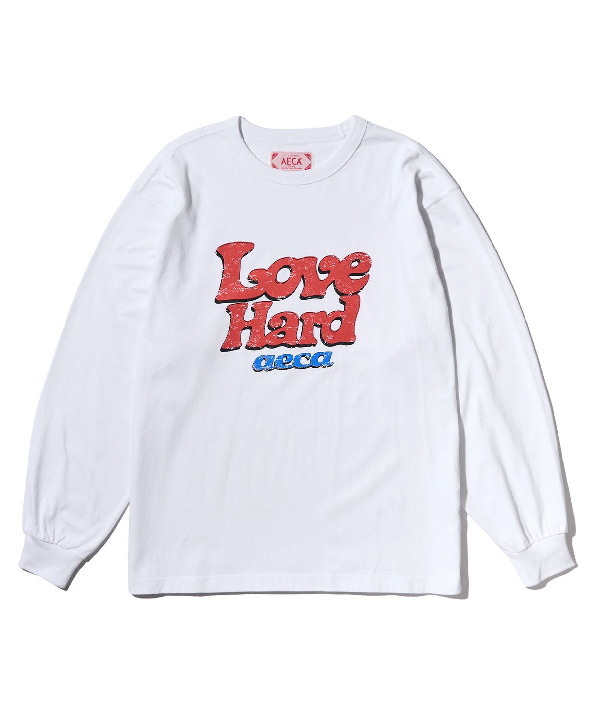 에이카화이트(AECA) LOVE HARD LONG SLEEVE-WHITE