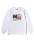 EASY & FREE FLAG LONG SLEEVE-WHITE
