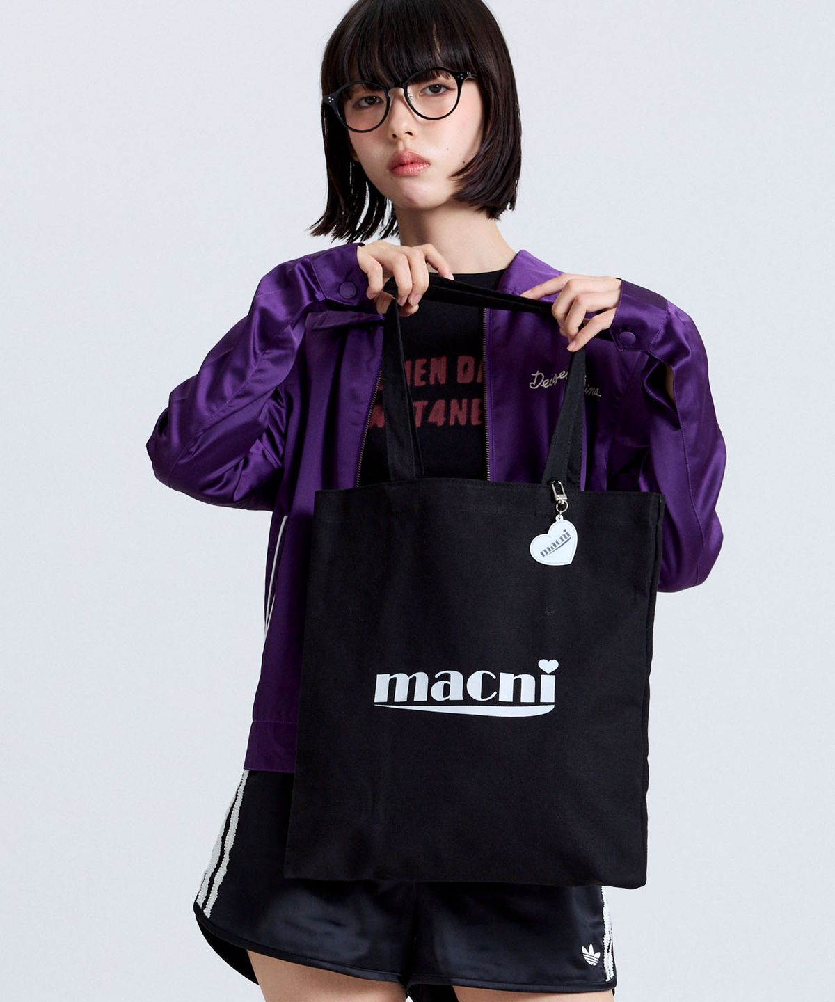 마크니(MACNI) SIGNATURE LOGO ECO BAG BLACK