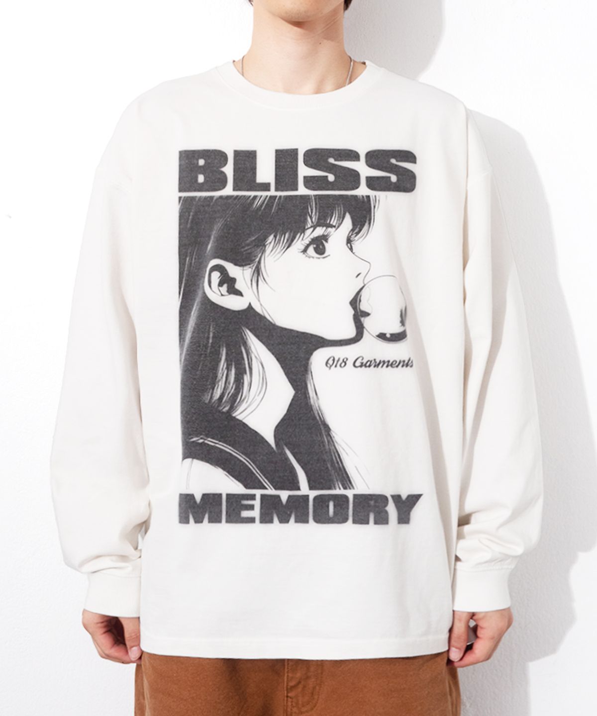 큐티에잇 가먼츠(QT8 GARMENTS) RG Bliss Washed Long Sleeve (Ecru)