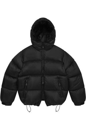 LM CLOUD COLOR LAYERED HOOD DOWN JP (BLACK)