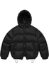 LM CLOUD COLOR LAYERED HOOD DOWN JP (BLACK)