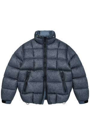 LM CLOUD COLOR LAYERED HIGH NECK DOWN JP (NAVY)