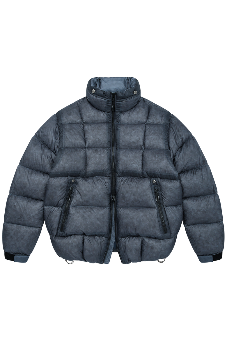 LM CLOUD COLOR LAYERED HIGH NECK DOWN JP (NAVY)