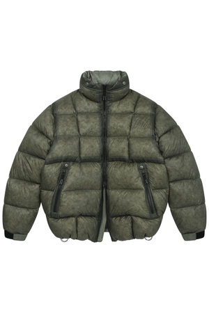 LM CLOUD COLOR LAYERED HIGH NECK DOWN JP (KHAKI)