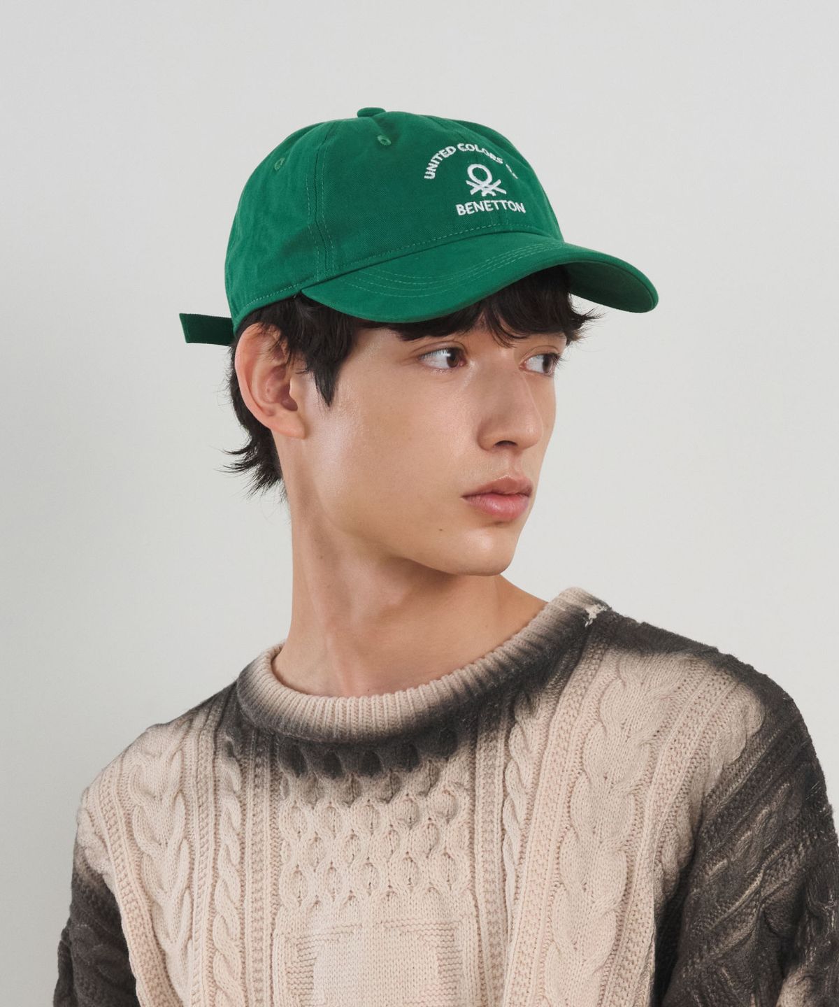 베네통(BENETTON) 캐주얼 볼캡 그린