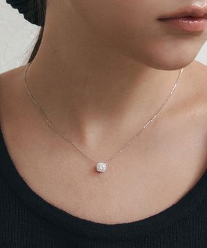 [실버925/모이사나이트0.5캐럿] 아르디엘 목걸이 / STJ-NA1699WG