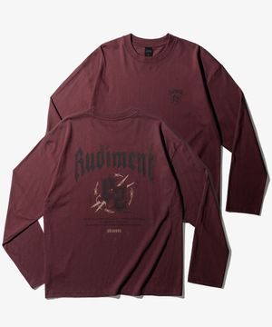 루디먼트 긴팔티셔츠 버건디 HHLT6915