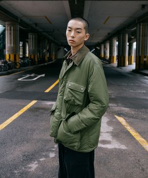 신슐레이트 헌팅 자켓 - OLIVE