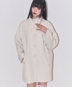 플레르 하프 코트 아이보리