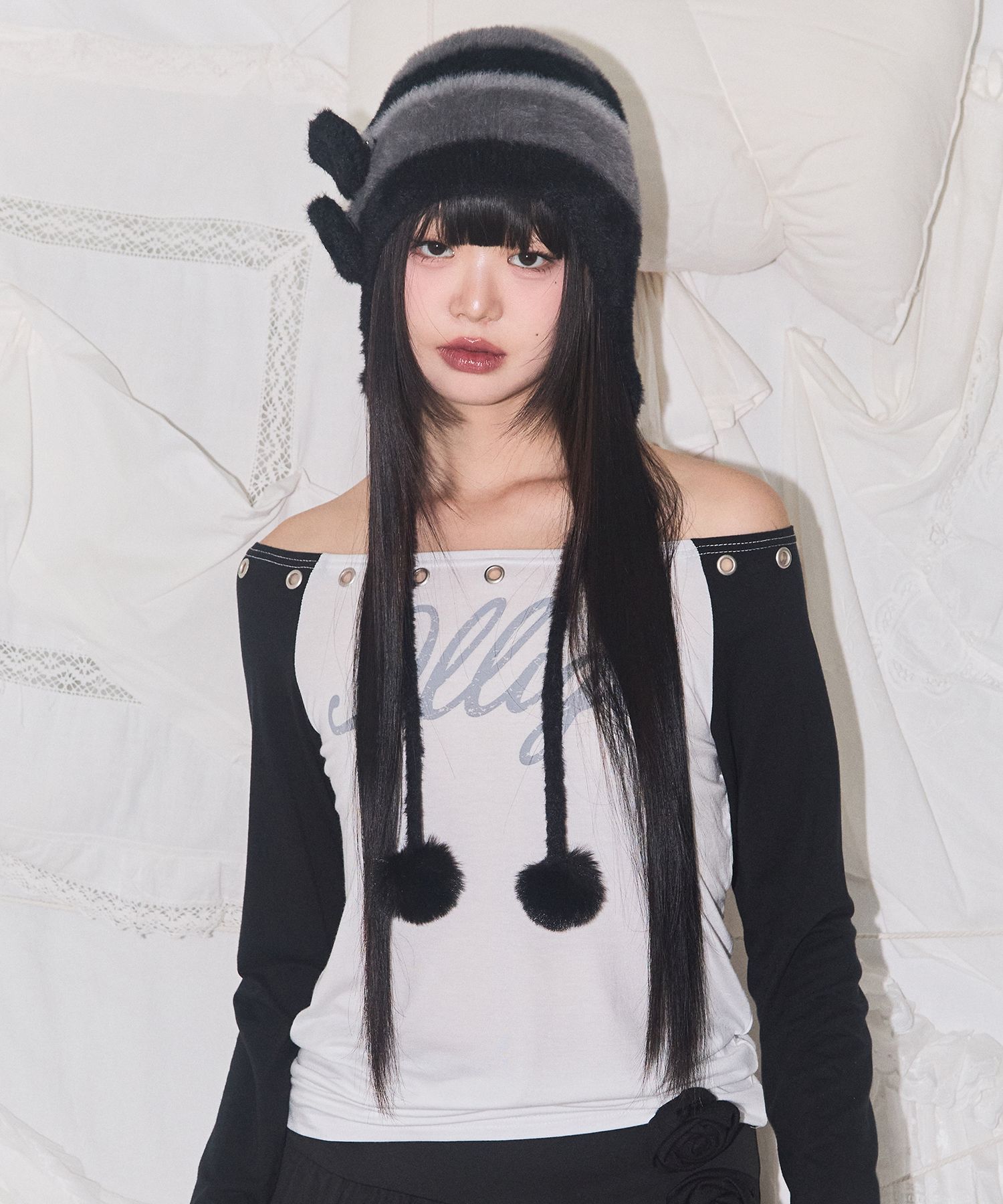 【2点セット】illigo Tシャツ・キャップ　韓国ブランド　musinsa 2点セット】illigo Tシャツ・キャップ 韓国ブランド musinsa 2点セット