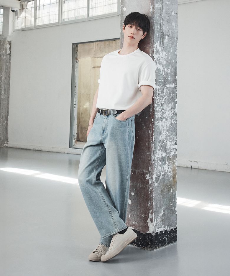 [서강준 PICK] 유주얼 세미 와이드 데님 팬츠 [DUSTY BLUE]