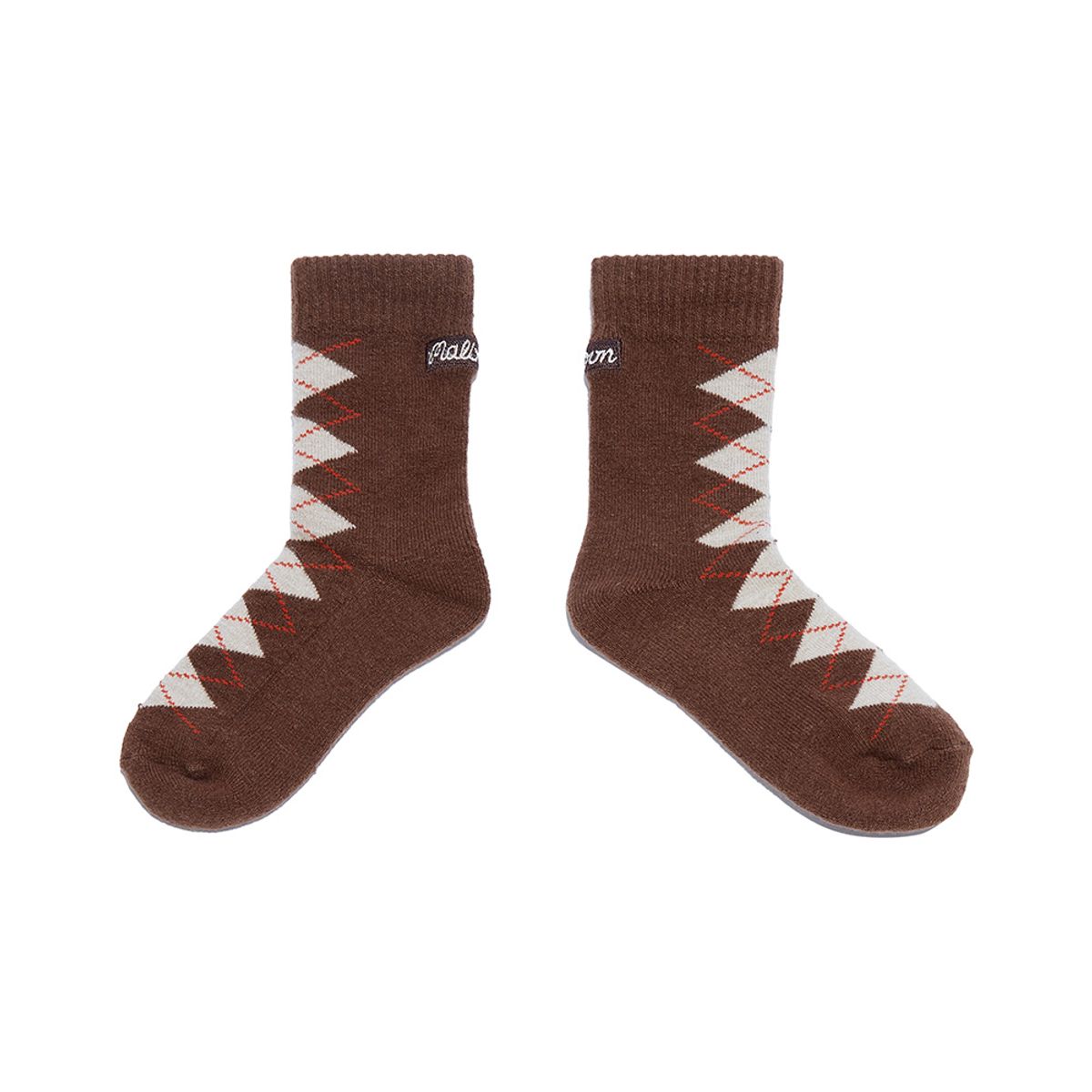 말본 골프(MALBON GOLF) 말본 아가일 울 삭스 BROWN (WOMAN)