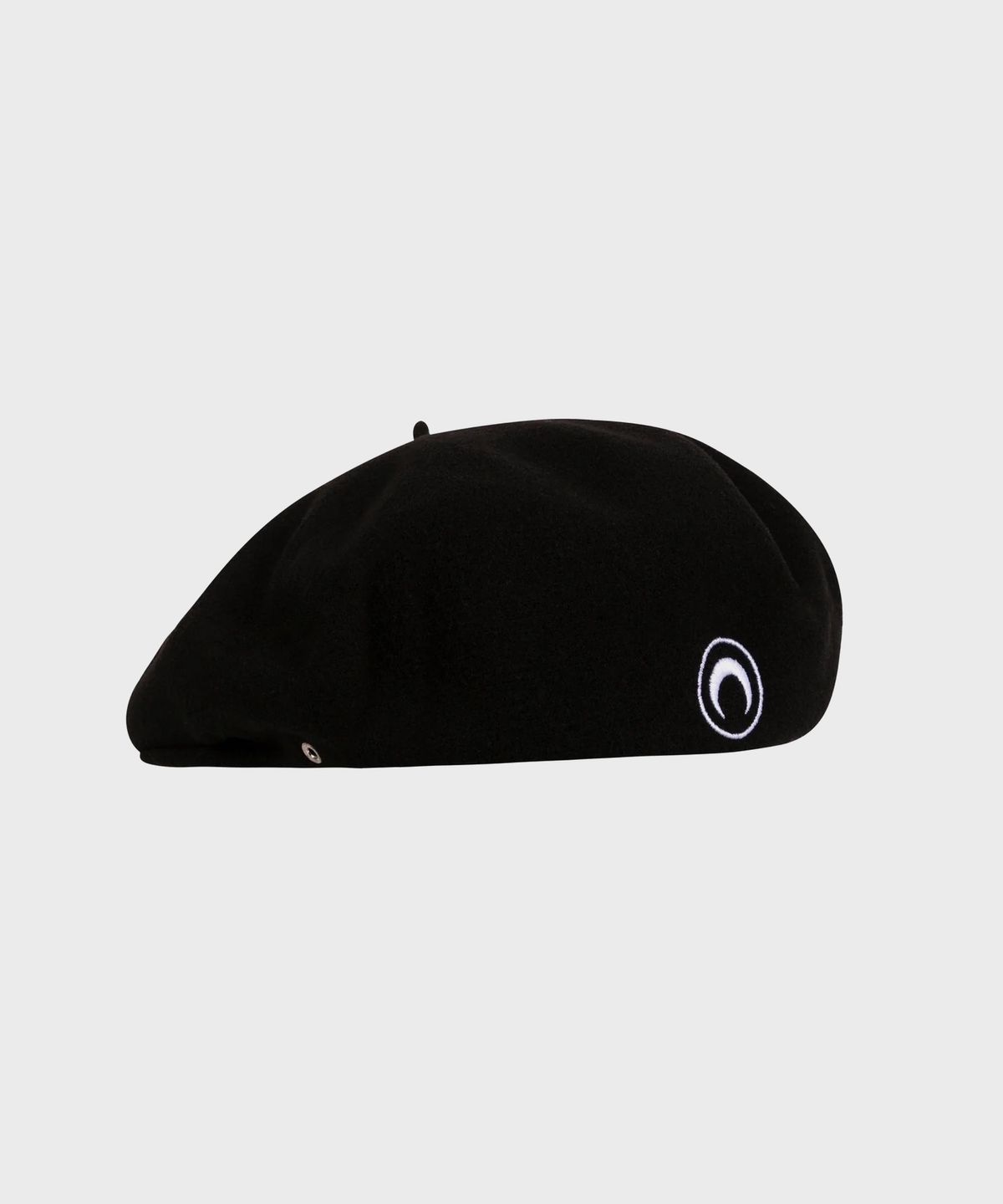 마린 세르(MARINE SERRE) (U) 펠티드 울 베레 블랙 FELTED WOOL BERET BK99 BLACK