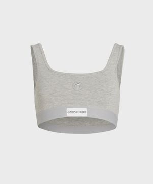 (W) 문 로고 스트레치 저지 스포츠 브라 그레이 MOON LOGO STRETCH JERSEY SPORTS BRA GR50 GREY