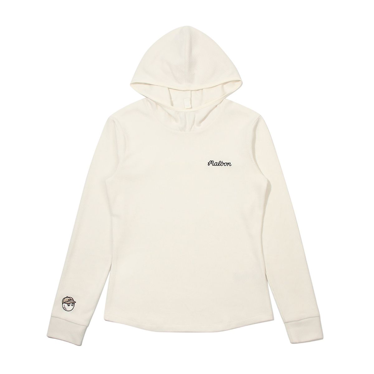 말본 골프(MALBON GOLF) 여성 하이브리드 후드 이너 티셔츠 IVORY (WOMAN)