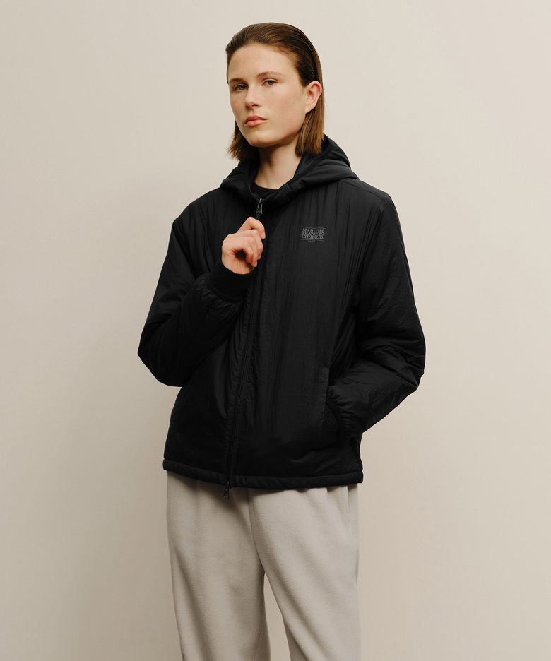 MARITHE SPORT HOODED PADDED JACKET black