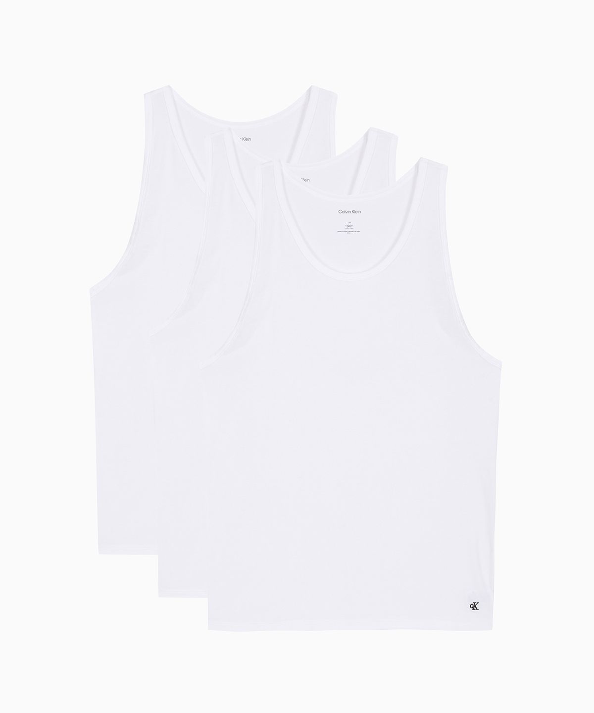 캘빈클라인 언더웨어(CALVIN KLEIN UNDERWEAR) 남성 코튼 스트레치 슬립 탱크 3PK_NB4184100