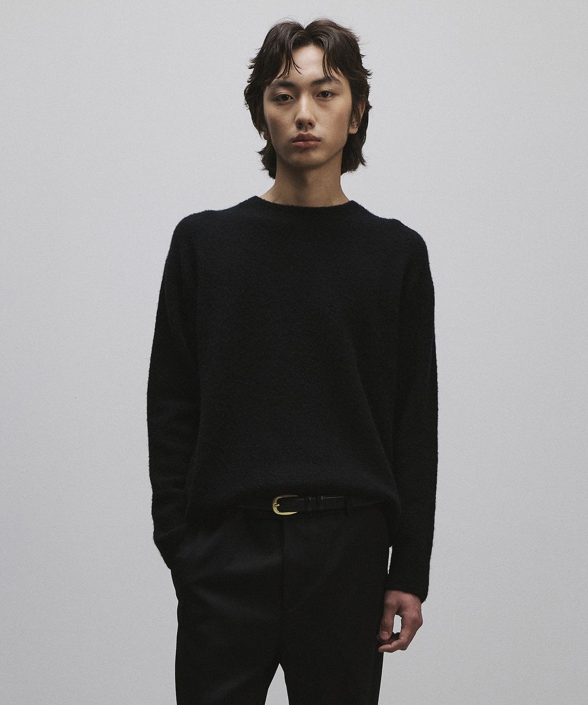 롤링스튜디오(ROLLINGSTUDIOS) YAK WOOL SWEATER BLACK