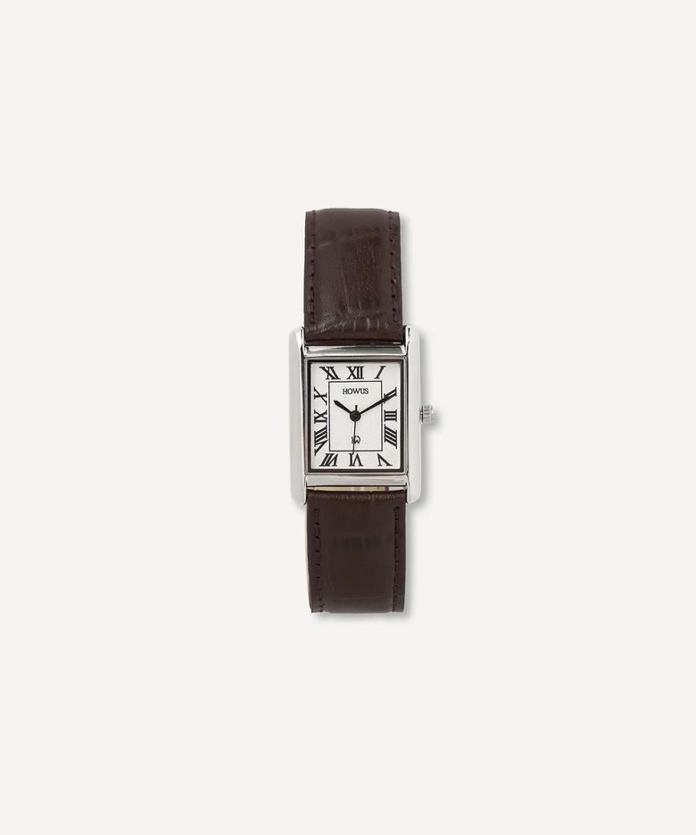 WIDE CLASSIC SQUARE WATCH (SILVER)