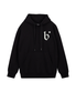 B로고 후드 블랙