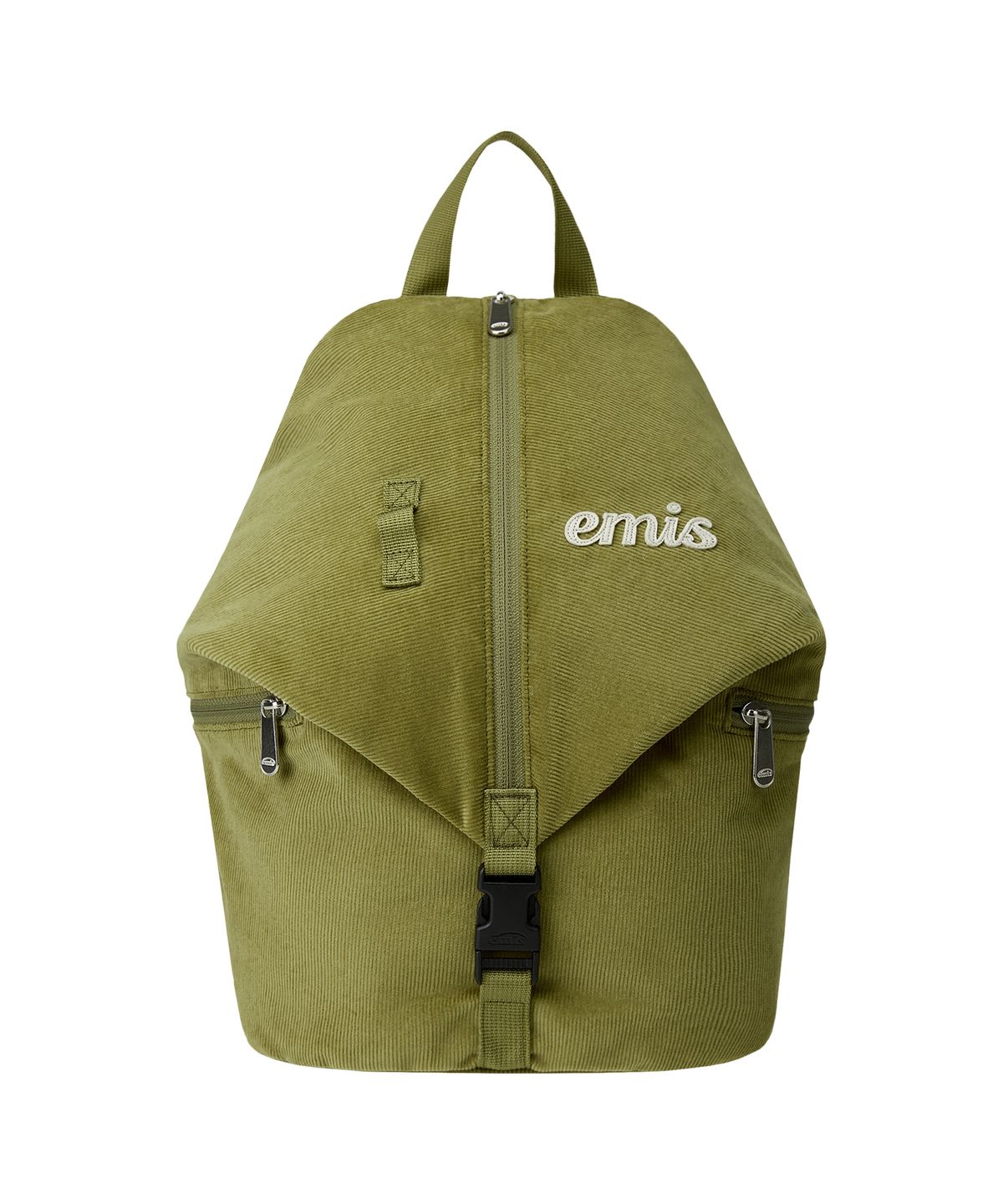 이미스(EMIS) CORDUROY CONVERTIBLE BACKPACK-OLIVE