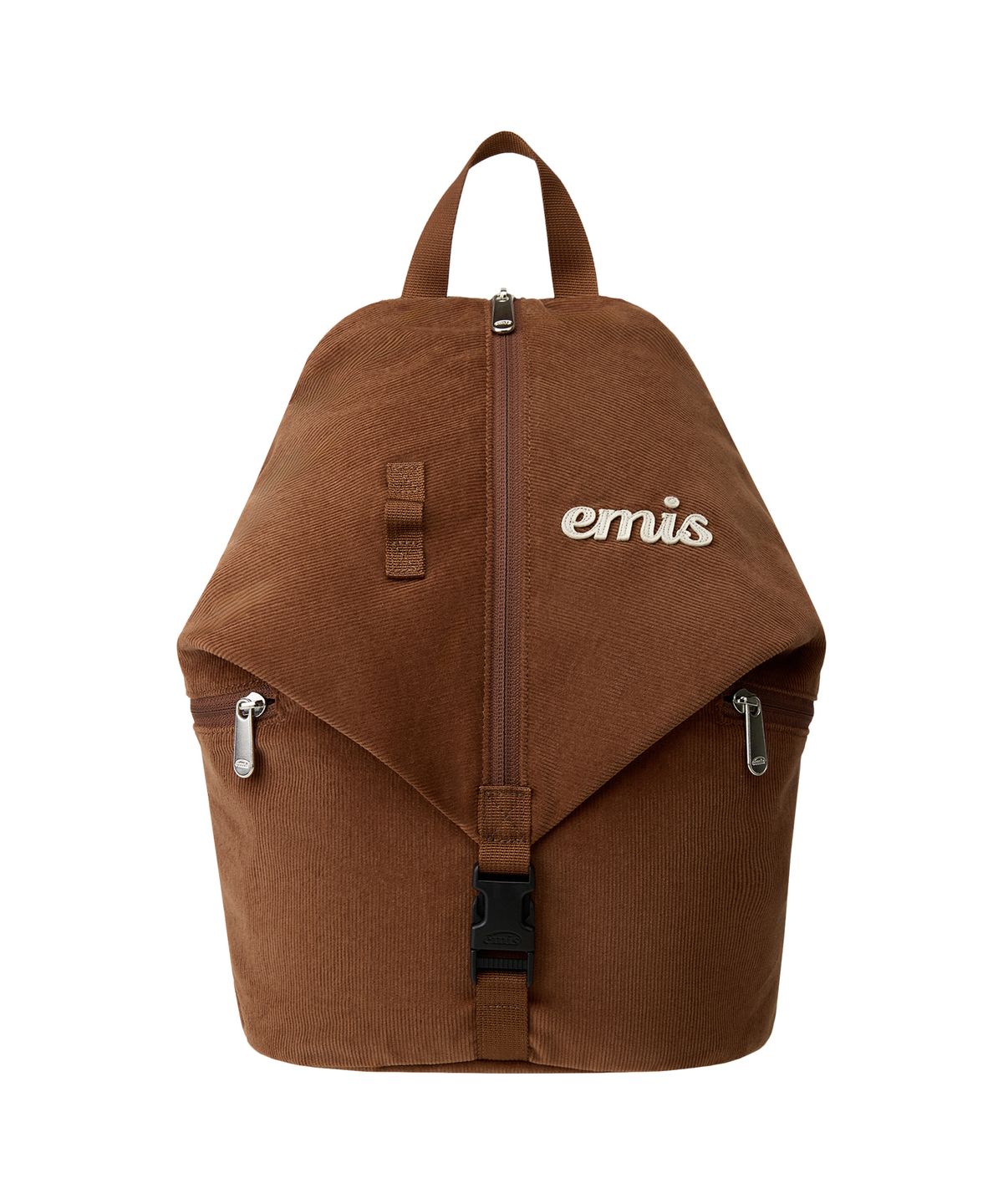 이미스(EMIS) CORDUROY CONVERTIBLE BACKPACK-BROWN