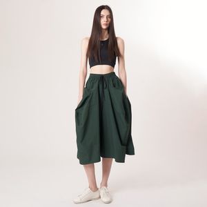 AW52PT36 테크플레어 팬츠_다크그린