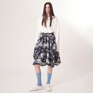 AW52PT35 카모 플레어 팬츠_블랙