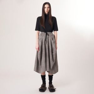 AW52PT34 윈터체크 테크플레어 팬츠_그레이