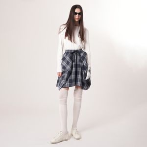 AW52PS33 체크 볼륨 G 쇼츠_블루