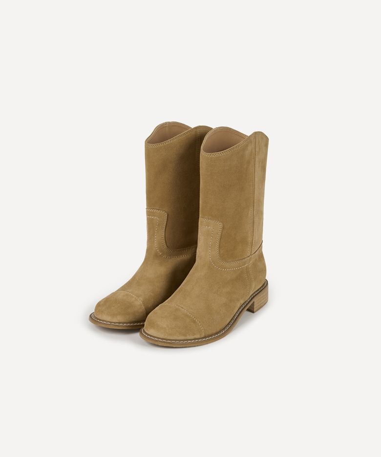 LINE WESTERN BOOTS (CAMEL)