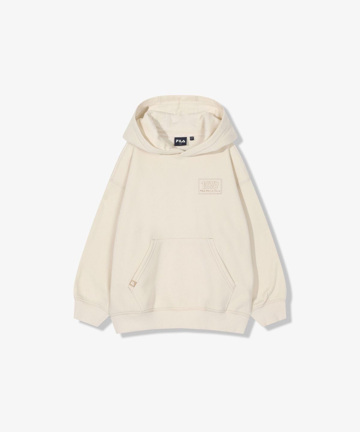 휠라 키즈(FILA KIDS) 스몰레터 후드 맨투맨