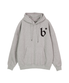 B로고 후드 그레이